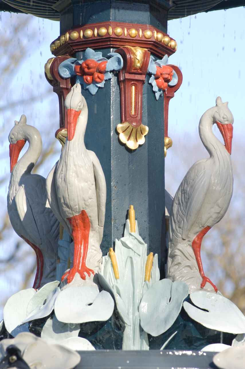 Peacock Fountain artwork