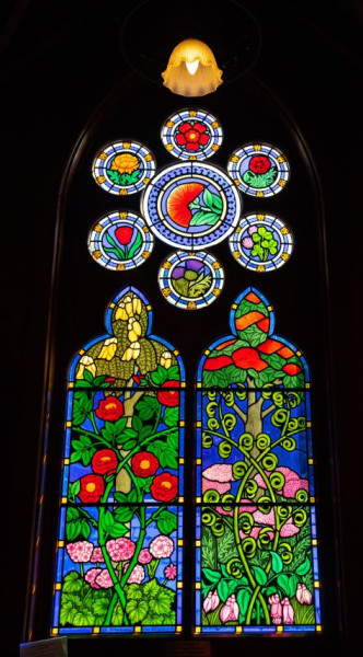 Stained glass window