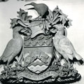 Christchurch City Council Coat of Arms on display in the Council Chambers. This is still a feature in the Council Chambers.