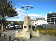 A photo of the Sumner beach war memorial