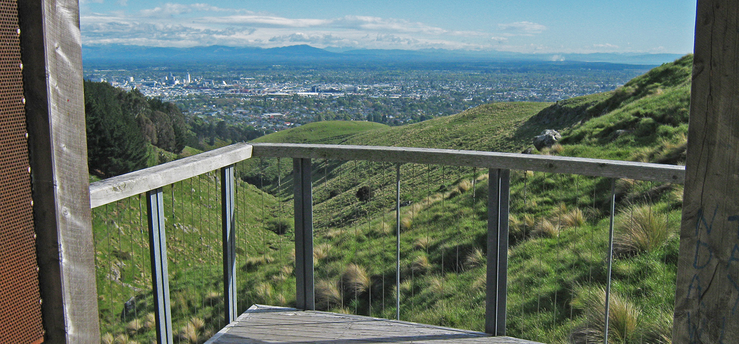 view from top of track