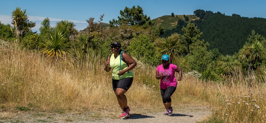 people running up Latters Spur Track