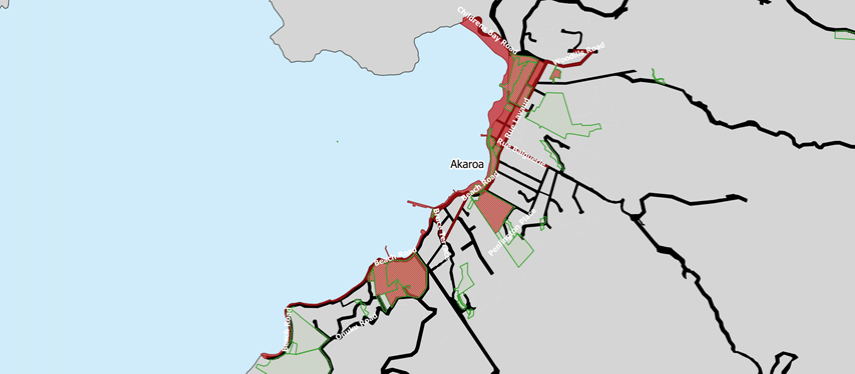 Akaroa alcohol ban area map